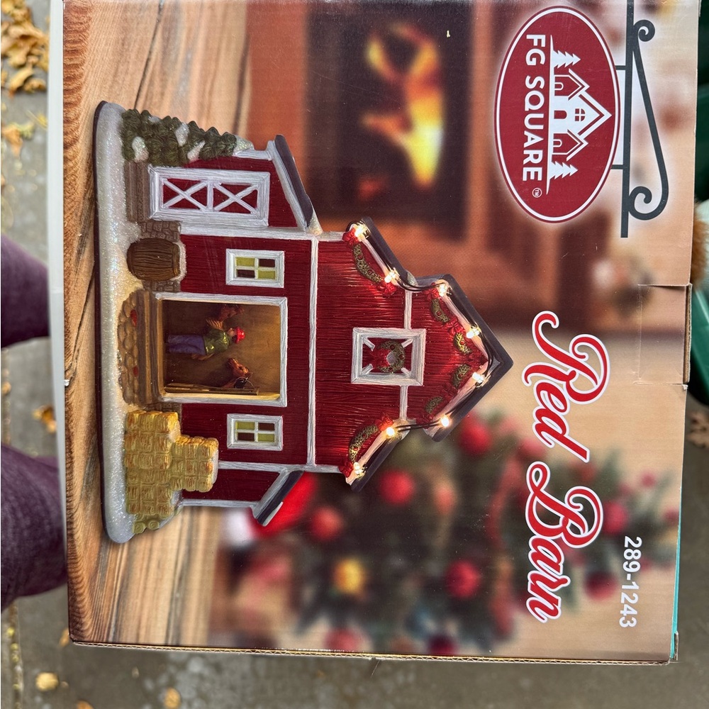 Red Barn Holiday Decoration